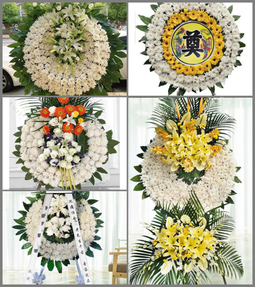 福建龙岩永定区下洋镇花圈速递