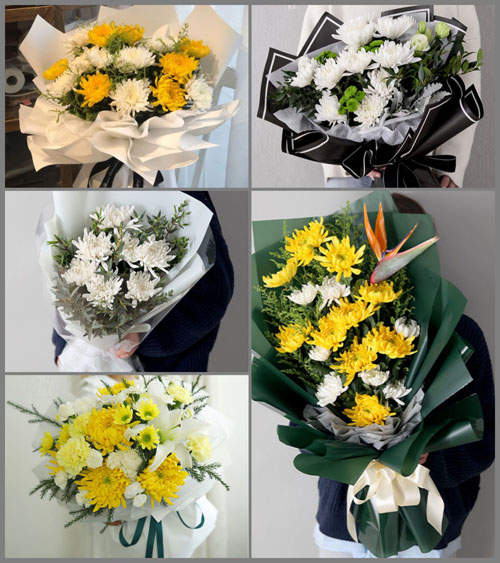 福建龙岩永定区下洋镇白事花束代送